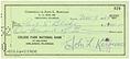 Signed Check