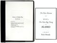 click for a larger image of item #32804, Alamo: A Radio Play