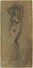click for a larger image of item #34010, Standing Nude With Hands Folded On Head