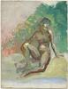 click for a larger image of item #34127, Seated Nude