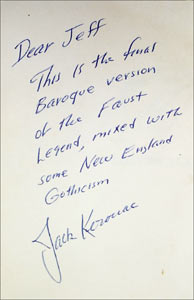 Kerouac inscription