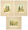 click for a larger image of item #2192, Three Chromolithograph Prints