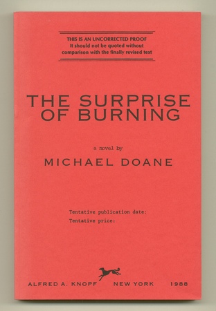 DOANE, Michael, - The Surprise of Burning.