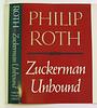 click for a larger image of item #19717, Proof Dust Jacket for Zuckerman Unbound