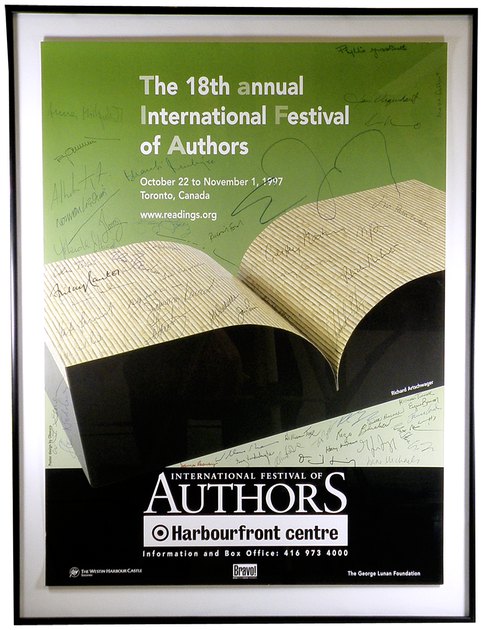  - 1997 International Festival of Authors Promotional Poster.