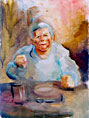 click for a larger image of item #31576, The Artist's Mother At Table