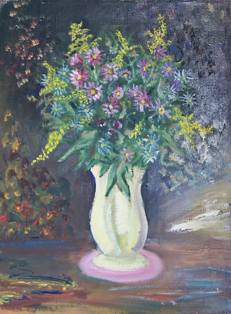 CUMMINGS, E.E., - Bouquet In White Vase.