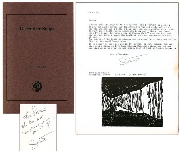 CHASKEY, Scott, - December Songs [Inscribed Association Copy].