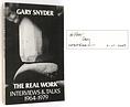 click for a larger image of item #32527, The Real Work. Interviews & Talks, 1964-1979