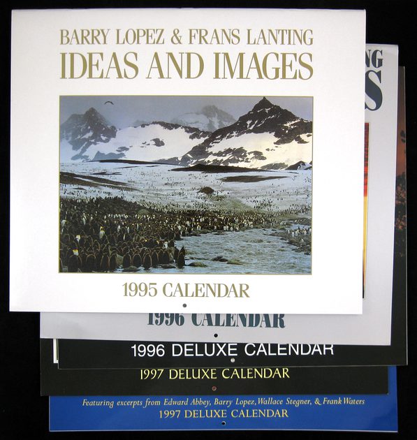 (LOPEZ Barry), - Five Calendars, 1995-1997 [From the Author's Library].