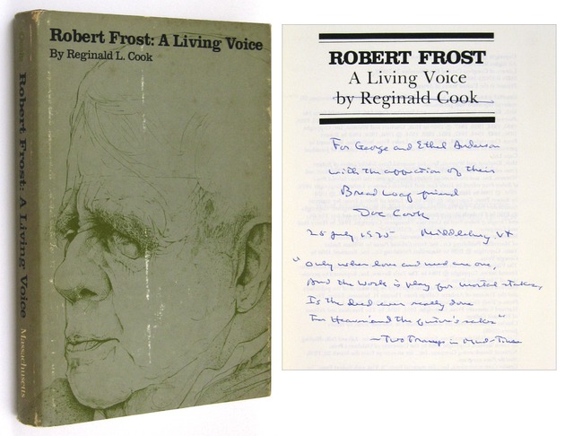 COOK, Reginald L. - Robert Frost: A Living Voice | Ken Lopez Bookseller