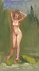 click for a larger image of item #34130, Nude On Green Background