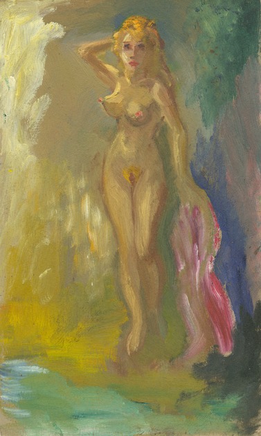 CUMMINGS, E.E., - Nude With Orange Hair.