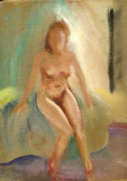 CUMMINGS, E.E., - Reclining Nude / Seated Nude.