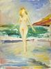 click for a larger image of item #34244, Nude Woman At Water's Edge