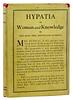 click for a larger image of item #34913, Hypatia, or Woman and Knowledge