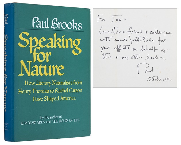 BROOKS, Paul, - Speaking for Nature.