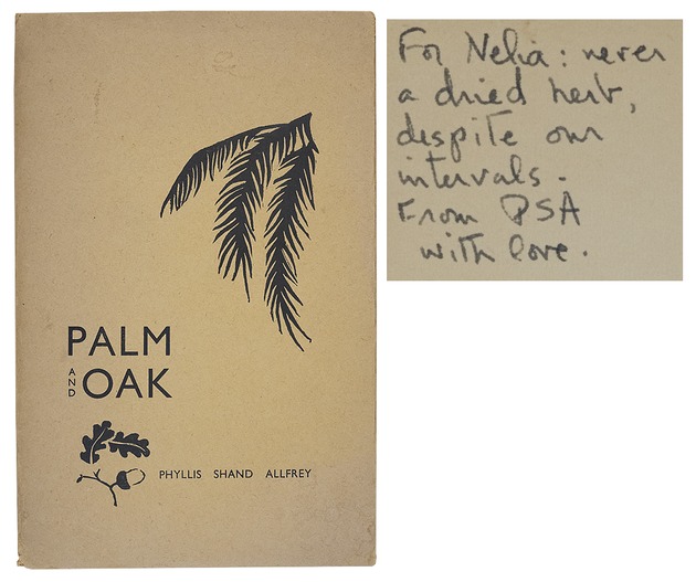 ALLFREY, Phyllis Shand, - Palm and Oak.