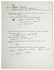 click for a larger image of item #36693, Author Questionnaire