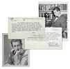 click for a larger image of item #36733, Typed Postcards Signed and Photographs